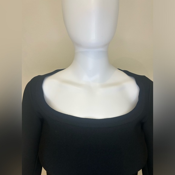 Black Alaïa Quarter Sleeve Top - Picture 7 of 11